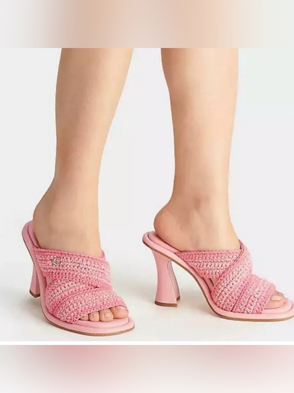 COACH Quintin Crochet Slide Sandals